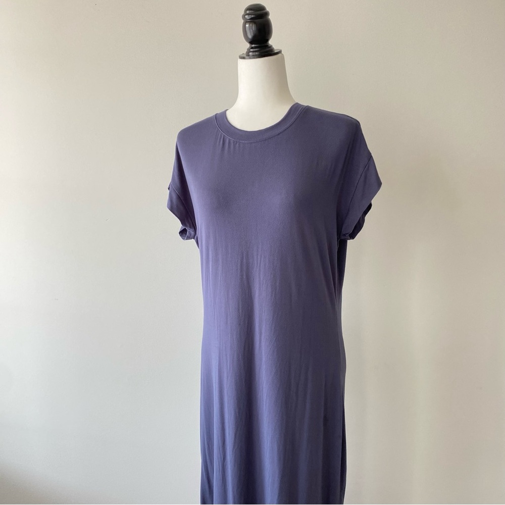 SOLD | Odyssey Grey | Zoe Maxi T-Shirt Dress - Picture 3 of 7